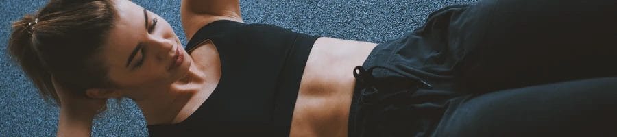 A person doing strength workouts for lower abs